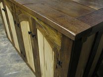 Rustic Tv Lift Cabinet With Spaulted Maple Doors 3 small