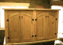 Rustic Tv Lift Cabinet Bleached Barn Wood 1 small