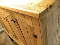 Rustic Tv Lift Cabinet Bleached Barn Wood 2 small