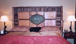 Rustic Headboard With Oil Painting 1 small