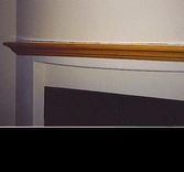 Carved Oak Leaf Fireplace Mantle 2 small