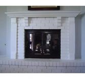 Fireplace Mantle & Surround With Brick 1 small
