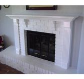 Fireplace Mantle & Surround With Brick 2 small
