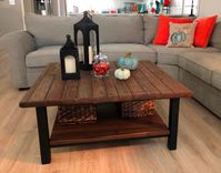 Industrial Farmhouse Coffee Table; Urban Rustic End Tables; Accent Tables 1 small