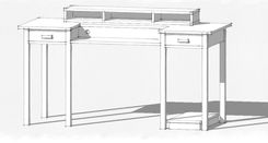 Computer Desk. 2 small