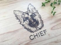 Wood Burned Or Pyrography Pet Portrait For Memorial Or Living Celebration 4 small