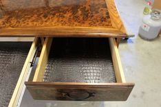 Walnut Burl Executive Desk 3 small