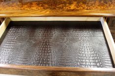 Walnut Burl Executive Desk 4 small