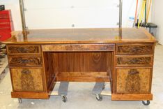 Walnut Burl Executive Desk 1 small
