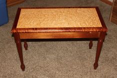 Sapele And Birdseye Maple Piano Bench 1 small