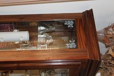Solid Walnut Curio Cabinet 2 small