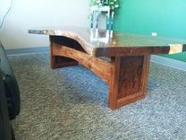 Slab Walnut Coffee Table With Live Edge 2 small