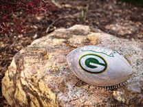 Green Bay Packers Crystallized Football Full Game Size Nfl Bling Genuine European Crystals Bedazzled 4 small