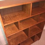 Custom Made Solid Cherry Bookcase Or Room Divider Or Entertainment Center With Open Or Enclosed Back 2 small