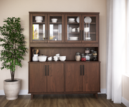 Wooden Country Buffet And Hutch 1 small