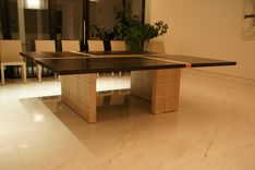 Wenge And Tiger Maple Dining Table 2 small