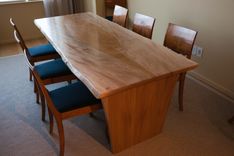 Live Edge American Sycamore Dining Table 1 small