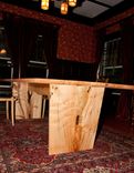 Slver Maple Crotch Figure Dining Table 4 small
