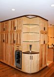 Built In Birds Eye Maple, And Walnut Cabinetry 2 small