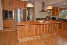 Cherry, American Lacewood, And Maple Kitchen Cabinets 3 small