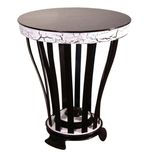 Black & White Round Side Table 1 small