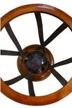 Round Side Table With Inset Glass Top 3 small