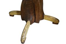 Sculpted Log Base Table With Feet 3 small