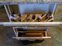 Concealed Knife Block & Cutting Board Storage 4 small
