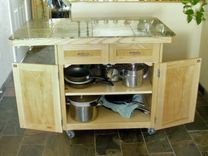 Rolling Kitchen Island 3 small
