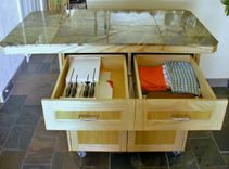 Rolling Kitchen Island 4 small