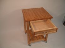 Prairie Schooner Butcher Block Rolling Kitchen Island 2 small
