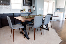Live Edge Dining Table, Slab Dining Table, Black Walnut Dining Table, Live Edge Kitchen Table 5 small