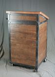 Reclaimed Wood Industrial Hostess Stand (Host), Rustic Podium. Restaurant & Hotel Furniture. 2 small