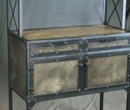 Industrial Pantry Shelving – Reclaimed Wood & Steel - Buffet, Bar, Liquor Cabinet 2 small