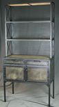 Industrial Pantry Shelving – Reclaimed Wood & Steel - Buffet, Bar, Liquor Cabinet 5 small