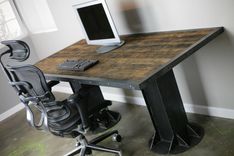 Modern/Industrial Desk. Vintage/Modern Custom Sizes & Configurations Dining Table Executive 1 small