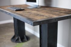 Modern/Industrial Desk. Vintage/Modern Custom Sizes & Configurations Dining Table Executive 3 small