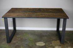 Industrial Desk. Modern Desk. Reclaimed Wood & Steel Desk. Retail Display. Customization Available 2 small