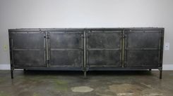 Media Console/Credenza All Steel (Reclaimed Wood Avail) Urban Loft Décor Metal Sideboard, Tv Stand 2 small