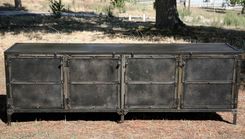 Media Console/Credenza All Steel (Reclaimed Wood Avail) Urban Loft Décor Metal Sideboard, Tv Stand 3 small