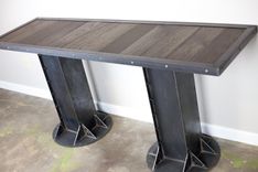 Console Table, Sofa Table. Console Table. Entryway Table W/ Reclaimed Wood. Restaurant Furniture 2 small