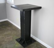 Modern Industrial Table For Bar Lounge/Nightclub. Steel, Vintage Look, Custom, Reclaimed Wood Avail. 1 small