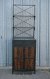 Reclaimed Wood Bar, Liquor Cabinet. Great For Industrial Salon Workstation. Modern, Urban, Steel 1 small
