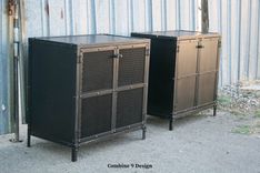 Industrial End Table/Side Table. Mid Century Modern - Vintage Industrial. Reclaimed Wood Avail. 4 small