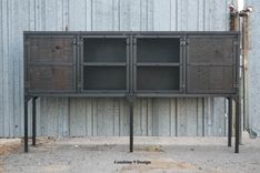 Buffet/Hutch. Vintage Industrial Modern. Distressed, Reclaimed Wood. Rustic. Media Console, Tv Stand 5 small