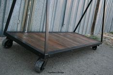 Rustic Industrial Garment Rack. Reclaimed Wood & Steel Clothes Hanger. Store Furniture. Retail 5 small