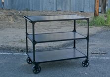 Vintage Industrial/Mid Century Modern Cart (Bar Cart, Service Cart). Urban. Handmade 1 small