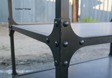 Vintage Industrial/Mid Century Modern Cart (Bar Cart, Service Cart). Urban. Handmade 2 small
