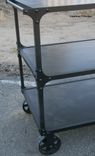 Vintage Industrial/Mid Century Modern Cart (Bar Cart, Service Cart). Urban. Handmade 5 small