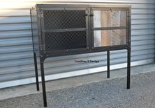 Reclaimed Wood Buffet/Hutch. Industrial, Steel. Urban/Modern. Rustic Liquor Cabinet. 3 small